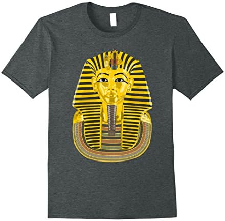 Mens King Tut Pharaoh Shirt Tutankhamun Egypt History T-Shirt Small Dark Heather