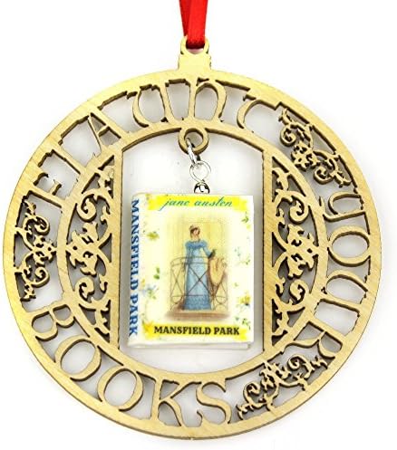 Mansfield Park Jane Austen Regency Fashion Clay Mini Book Framed Home Wall Decoration Favor Ornament