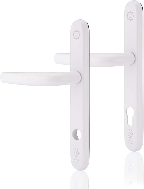XFORT® High Security UPVC Door Handles White, PVC Door
