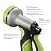 Homitt 100ft Expanding Garden Hose with Inner Latex Core and Solid Brass Connector, 9 Functions Spray Nozzle and Hose Holder for Expandable Lawn Hose-Black