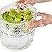 Large Salad Spinner Lettuce Dryer - Easy Spin Salad Spinner Large Vegetable Washer - Manual Salad spinner - Vegetable Dryer - Veggie Spinner Dry Salad Spinner By Fullstar