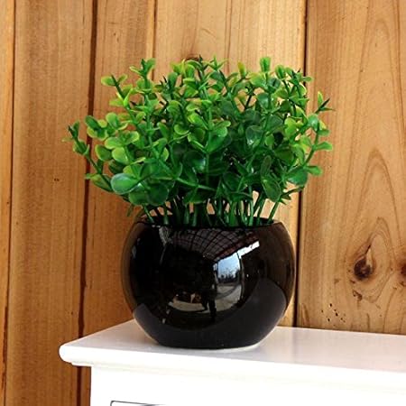 Emulation Blume Ornamente Florale Dekoration Wohnzimmer Seide Kunststoff Kunstliche Blumen Und Pflanzen Kleinen Paket Schwarz Bohnensprossen Amazon De Kuche Haushalt