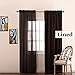 NICETOWN Thermal Insulated Blackout Liner - Blackout Curtain Liner for 63 inches Drapes, Light Blocking Curtain Liners, Block Out Curtain Liners, Hooks Included, 2 Panels, 45W by 58L Inches