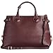 Tote Bag Handbag Authentic Burberry Medium Banner in Leather and House Check MAHOGANY RED Item 39630371