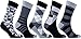 socks n socks-Men's 5-pair Luxury Fun Cool Cotton Colorful Mix Socks Gift Box