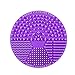 Makeup Brush Cleaner Brush Cleaning Mat Makeup Brush Cleaner Pad with Scrubber Suction Cup Portable Mini Size Pack of 2 (Dark Purple)