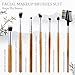 Beauty Cosmetic Makeup Brush Set 12 Pieces Unicore Design Professional Face Eyeliner Blush Contour Foundation Cosmetic Brush Kit for Powder Liquid Cream Plus Bonus Cleaner Holder Colorful Hair