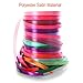 PAXCOO 25 Colors Fabric Ribbon Silk Satin Roll 2/5” for Crafts Sewing Gifts Hair Bows Wedding Decor