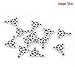 JGFinds Celtic Knot Charms, Triquetra Knot and Claddagh, Antiqued Silver Tone Charms, 100 Pack (50 of Each) - Tibetan, Rune Charm, Wiccan, or Celtic Jewelry