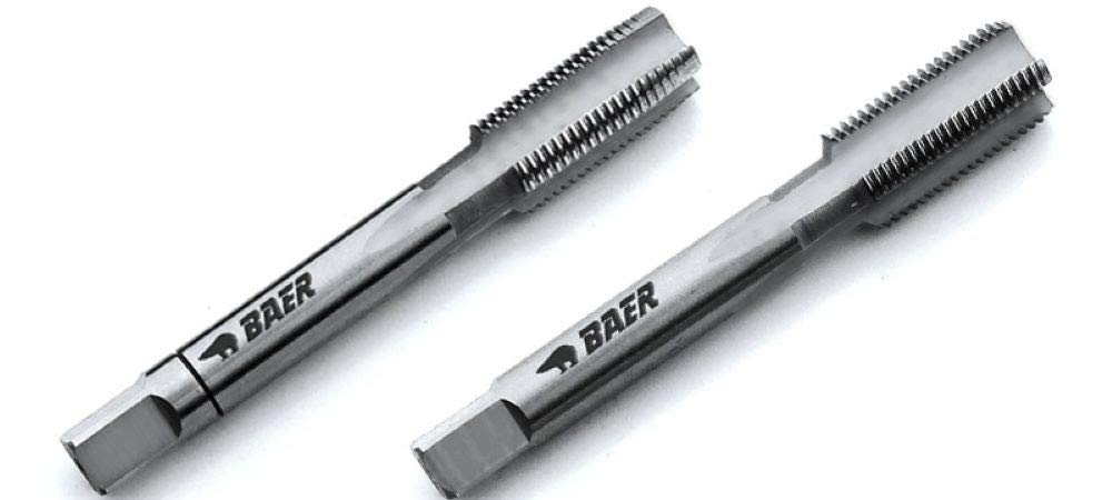 BAER HSSG Hand Tap 2-Piece Set G (BSP) 3/4 x 14 - Hand Tap Set Pipe Thread