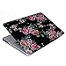 HDE Plastic Hard Case and Keyboard Cover for MacBook Pro 13 (Non Retina) Snap On Protective Hard Shell Black Floral Design Fits Old MacBook Pro 13 Inch Model A1278 with CD Drive (Black Floral)