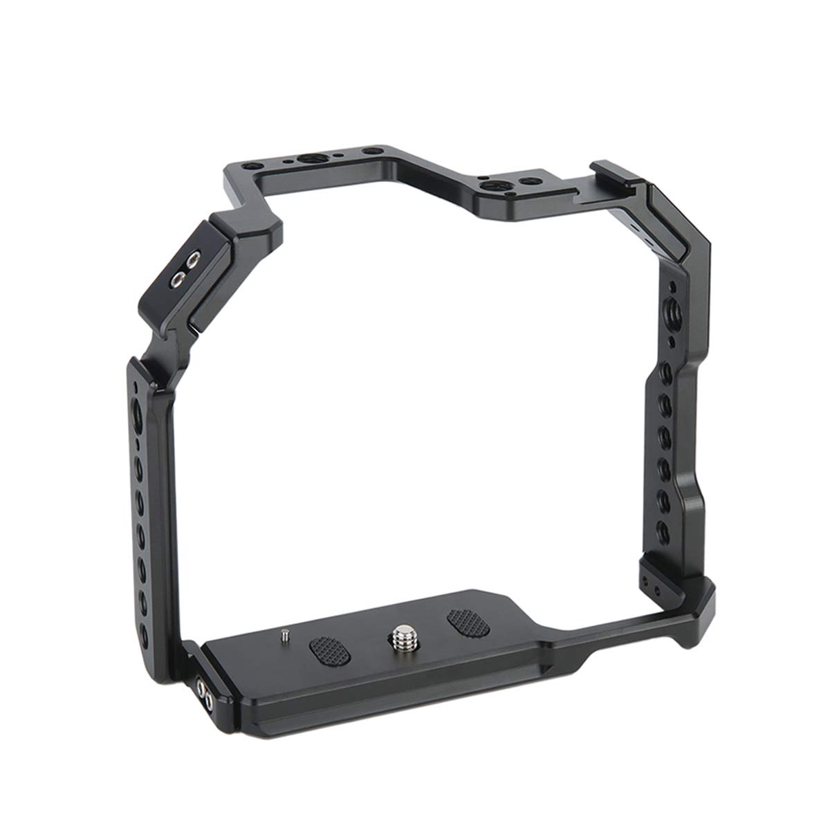 NICEYRIG Camera Cage for Canon EOS 90D 80D 70D, with NATO Rail Cold Shoe and ARRI Locating Hole