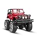 SZJJX 1:10 Remote Control Car 4WD Shaft Drive Truck Large Four-wheel Drive Remote Super Off-road racing Toy Radio Controlled rc Chargeable Off-road Rock Crawler(JJX 601 Vehicle Red)
