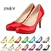 ZriEy women's Close Toe Dress Platform Pump Professional Ladies Stiletto Heel