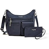 Baggallini Modern Everywhere Crossbody Bag for Women 11x9x4.5 Rfid Hobo Bag