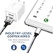 Charger, Taymanso Dual Port Travel Wall Power Adapter 2.1A 12W with Nylon Braided Micro USB Cable[2-Pack] 6feet USB Data Charge Sync Cable for Samsung, Huawei and More Android Devices