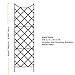 Panacea 89655 Giant Trellis, Includes Wall-Mounting Brackets, 108-Inch Height by 30-Inch Width, Black