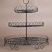 Creative Home Iron Works 3-Tier Dessert Cupcake Display Serving Stand, 6-1/4