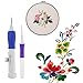 Fixget Magic Embroidery Pen, Punch Embroidery Needles Embroidery Stitching Punch Craft Embroidery Patterns Punch Needle Kit Knitting Sewing Tool for DIY Threaders Sewing Cross Stitching (Type 1)