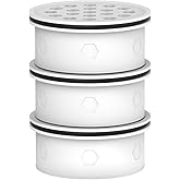 MARRIOTTO Water Filter Replacement for Ls Home Dispenser 18 Cup, Glass Pitcher 7 Cup and GLACIER FRESH Glass pitcher, 3 Activated Carbon + Ion Exchange Filter