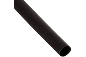 Gardner Bender HST-250B Thin-Wall Heat-Shrink Tubing, ¼ inch x 3 inch, 18-10 AWG, 2:1 Shrink, 600V, 5 Pk, Black