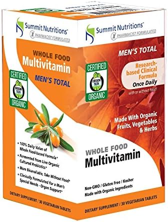 Summit Nutritions Once A Daily Multi Vitamins and Mineral Men's Total Organ Support, 30 Count