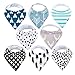 Baby Bandana Drool Bibs Organic 8 Pack for Boys and Girls 100% Absorbent Soft Cotton Bandana Baby Bibs for Teething Feeding Baby Shower Gift (BC073)