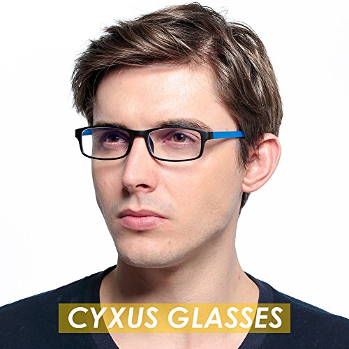 Cyxus-Blue-Light-Blocking-Lightweight-TR90-Glasses-for-Anti-Eye-Strain-Headache-Computer-Use-Eyewear-MenWomen-blue