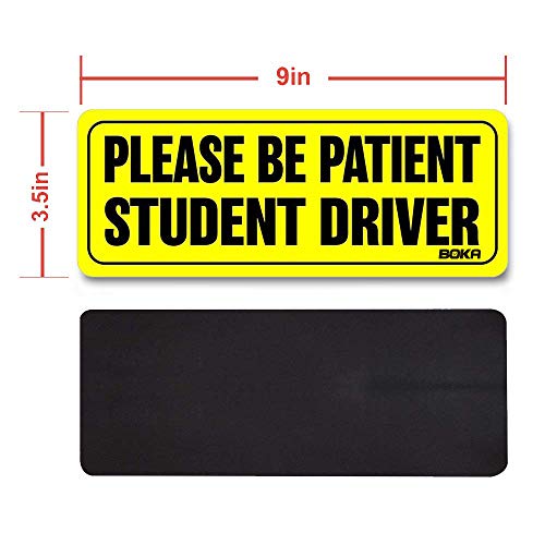 3 BOKA+Student+Driver+Magnet+Signs