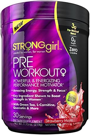 Strong Girl Pre-Workout Strawberry Mojito, 30 Count