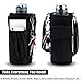 ASHOMO Water Bottle Holder for Walking, 50oz Water Bottle Carrier Pouch Bag with Adjustable Shoulder/Hand Strap 2 Pockets for Biking/Hiking/Travel/Camping, Black