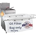 MirOil RB33PS Fryer Filter Bag, EZ Flow Oil Filter Bag, Polish, Extends Life for Hot & Cold Cooking Oil, Maintain Quality & Taste of Fried Foods, Reduce Contaminants for Fryers (Frame Sold Seperately)