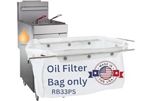 Miroil, RB33PS Fryer Filter Bag, MirOil EZ Flow Filter Bag, Part 12849, For Heavy Crumbloads, Suitable for 16 Qt or 28 lb Polishing Oil, Durable, Easy to Clean with Hot Water - No Frame