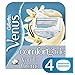 Gillette Venus Comfortglide Women's Razor Blade Refills, Vanilla Creme, 4 Count, Womens Razors / Blades