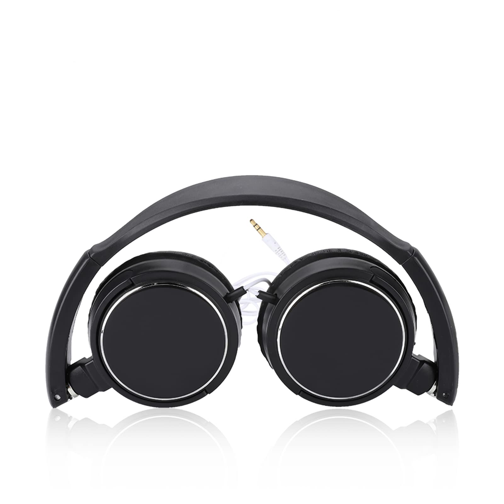 Lazmin Over Ear Headphone, Foldable Compact Wired Headset Stereo HiFi Music Headphone Support TF Card, FM automatic search, EQ sound switching function