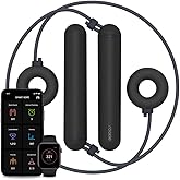 Tangram Smart Rope Rookie Donut - Cordless Fitness Jump Rope, App-Connected, Adjustable Length, Replaceable Battery, Track Jumps and Calories, Portable Workout Rope for Home and Gym