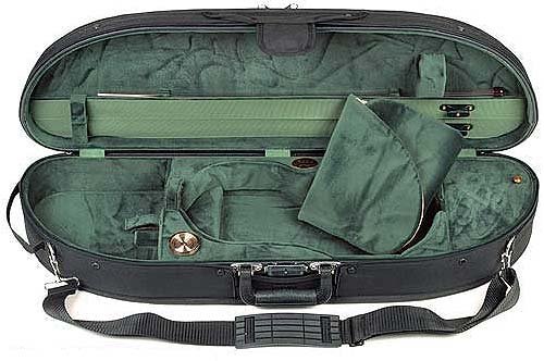 Bobelock Half Moon 1047 Black/Green 4/4 Violin Case
