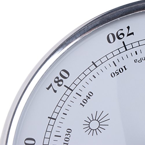 Qisuw Thermometer Hygrometer Barometer-Household Weather Station Barometer Thermometer Hygrometer Wall Hanging - Thumbnail 6