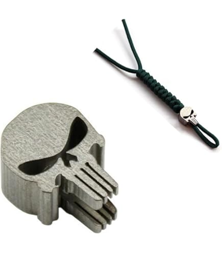 Amazon.com: TI-EDC Titanium Lanyard Beads, Long Knife and Zipper