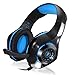 Beexcellent Gaming Headset, Bass Over-ear Professional Headphones with 3.5mm Microphone Inflected Revolution Noise Isolating for Laptop Tablet Mobile Phone and PS4 Xbox One PC