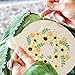 2 Pack Embroidery Starter Kit with Pattern, Kissbuty Full Range of Stamped Embroidery Kit Including Embroidery Cloth with Pattern, Bamboo Embroidery Hoop, Color Threads and Tools Kit (Rose Sunflowers)