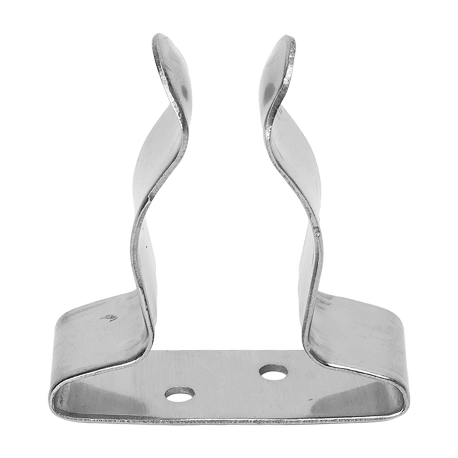 Marine Boat Hook Holder Clips Stainless Steel Tool Spring Terry Clips Spring Clips Tool Clips Spring Clamp Holder Bracket Clip Versatile Hook for Boat RV Home Silver
