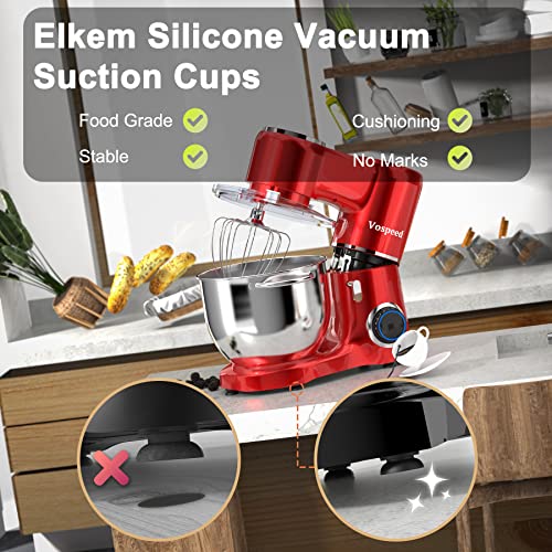 Vospeed Stand Mixer, 660W 6Speed TiltHead Kitchen Mixer, with 8.5QT