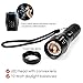 Timlon 2 Pack LED Tactical Flashlight Cree XM-L T6 2000 Lumen 5 Switch Modes Adjustable Focal Length Zoomable and Water-Resistant LED Flashlight(Black)