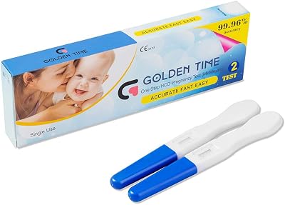 Golden Time JARUFEE 2 x Early Detection Pregnancy Tests 25mIU Blue