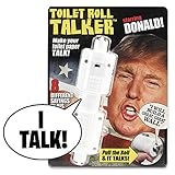 Donald Trump Toilet Roll Talker - Makes Regular Toilet Paper Talk with Trump's REAL VOICE - 8 Hilarious Sayings -Fun Gag Gift for Hillary & Trump Fans - Bathroom Joke Gift - Funny Gift for any Holiday