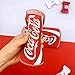3D Soft Silicone Red Cocacola Cola Can Case for iPhone 7+ 7Plus 8Plus 8+ Large Size 5.5 Screen Glitter Shockproof Drop Resistant Protective Shiny Unique Cool Special Fun Kids Boys Teens Girls Men