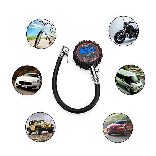 Tire Pressure Gauge Digital Depth for Bike Car ATV RVs - Thumbnail 2