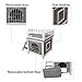 Petsfit Indoor Cat House 2 Level with Escape Door and Balcony, Multifunction Indoor&Outdoor Use, Wooden Cat House for 1-2 Cats
