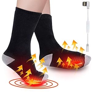 Verwarmde sokken voor heren Dames Thermische verwarming Voetverwarmer Chronisch, Buitenshuis Binnen Warm Winter…